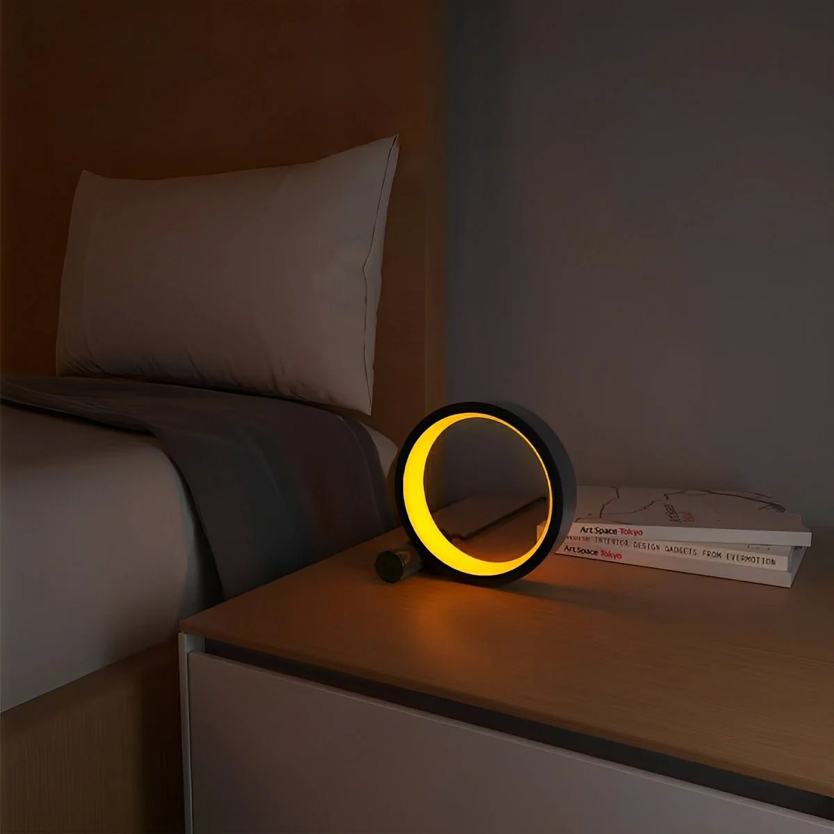 WIFI RGB Dimming Ring - Round Dynamic Ambient Night Lights Table Lamp - Image 2
