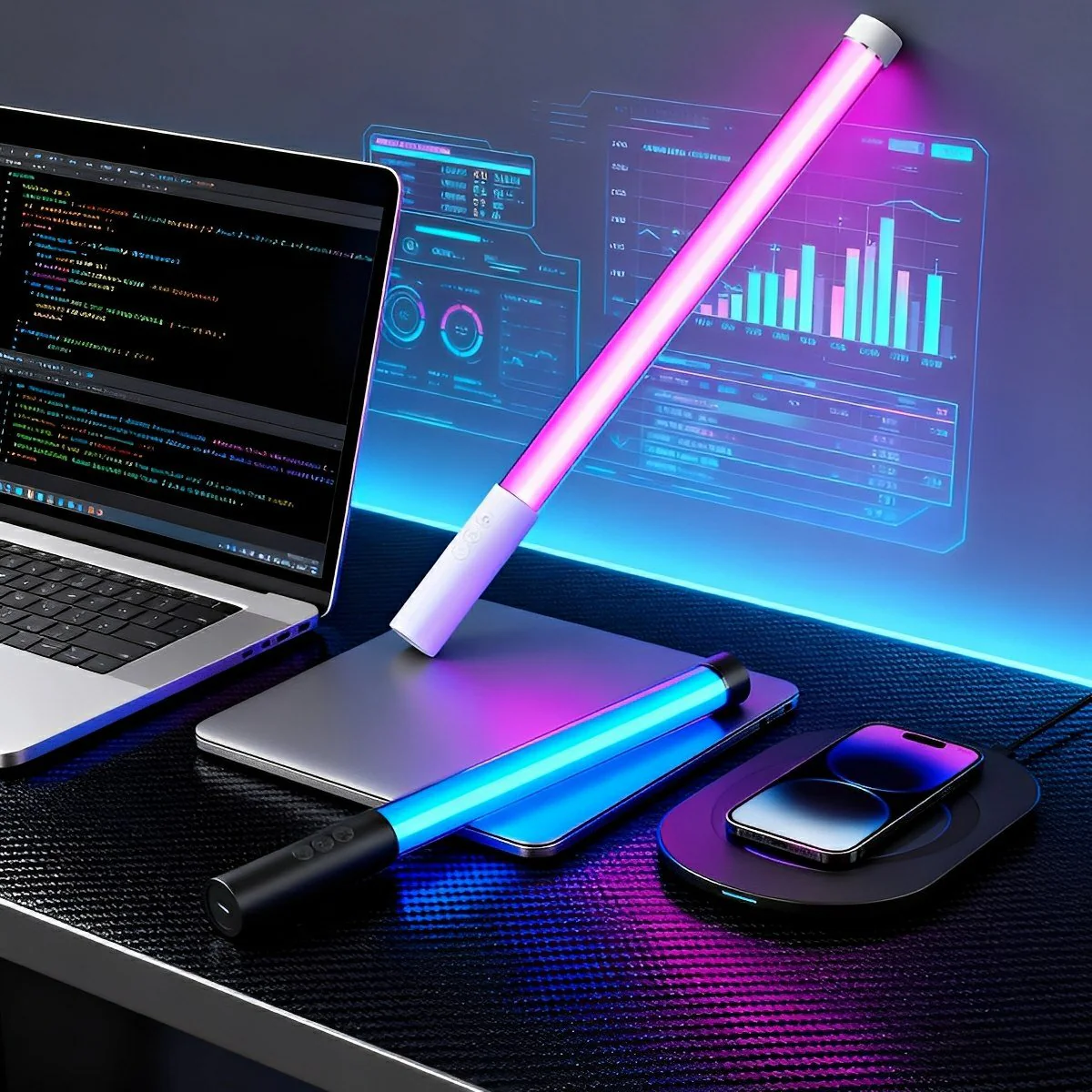 Wireless 360° LED Tube Handheld Light Stick Atmosphere Light - Image 6
